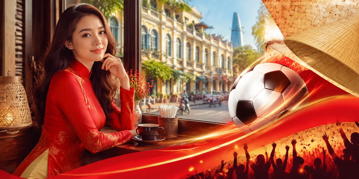 Người dùng tại TP.HCM đặt cược bóng đá trực tuyến trong trang phục áo dài